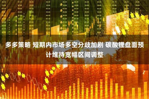 多多策略 短期内市场多空分歧加剧 碳酸锂盘面预计维持宽幅区间调整